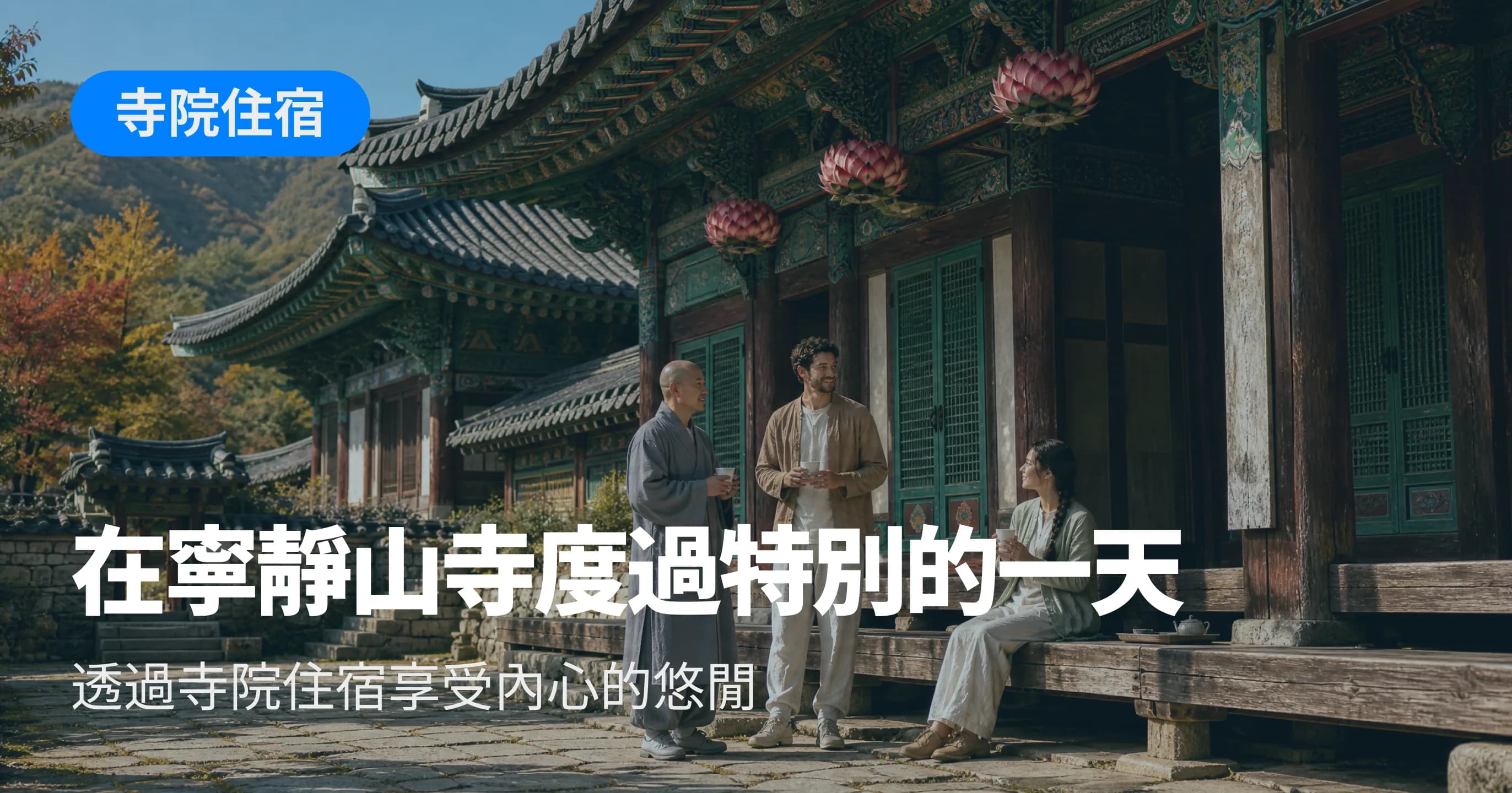 寺院住宿企劃展橫幅