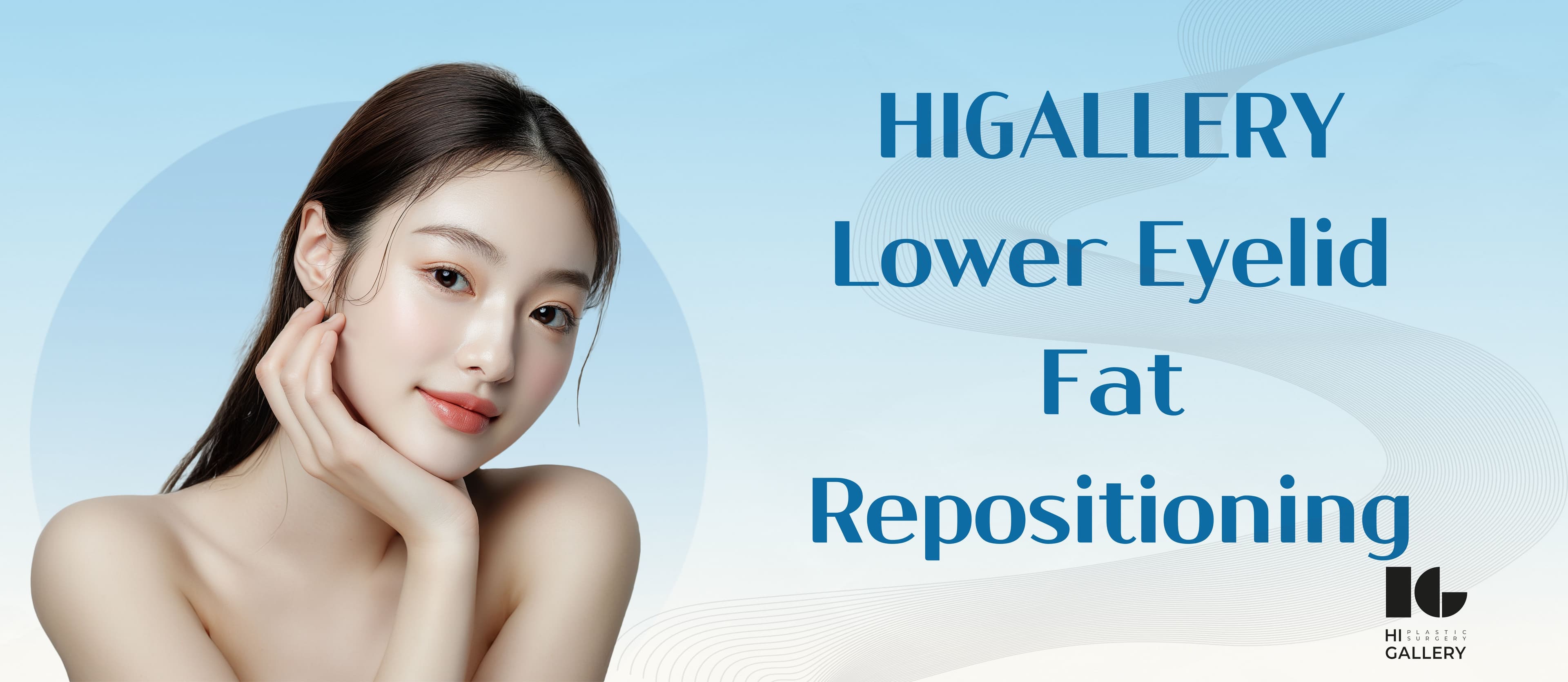 Lower eyelid fat repositioning