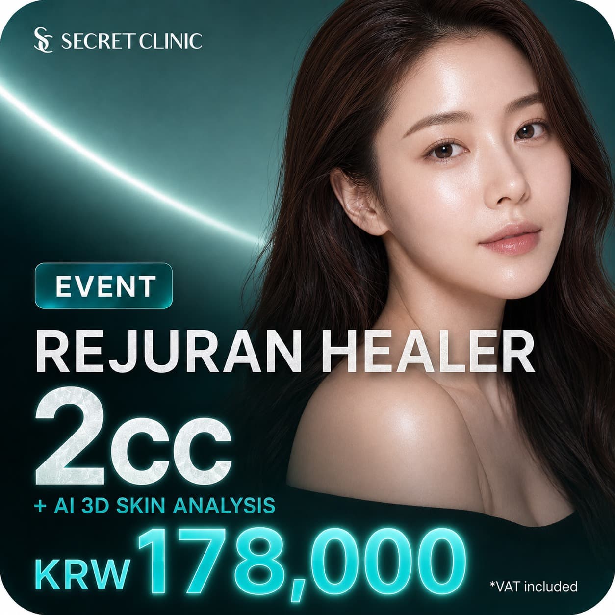 Rejuran Healer 2cc + Modeling Pack 1 session (1-time trial special price)