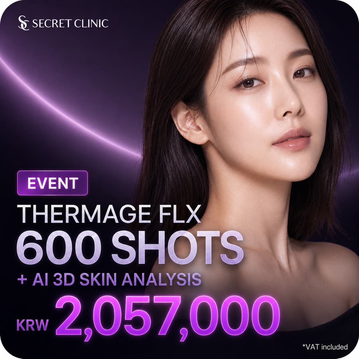 Thermage 600 shots + AI 3D analysis diagnosis