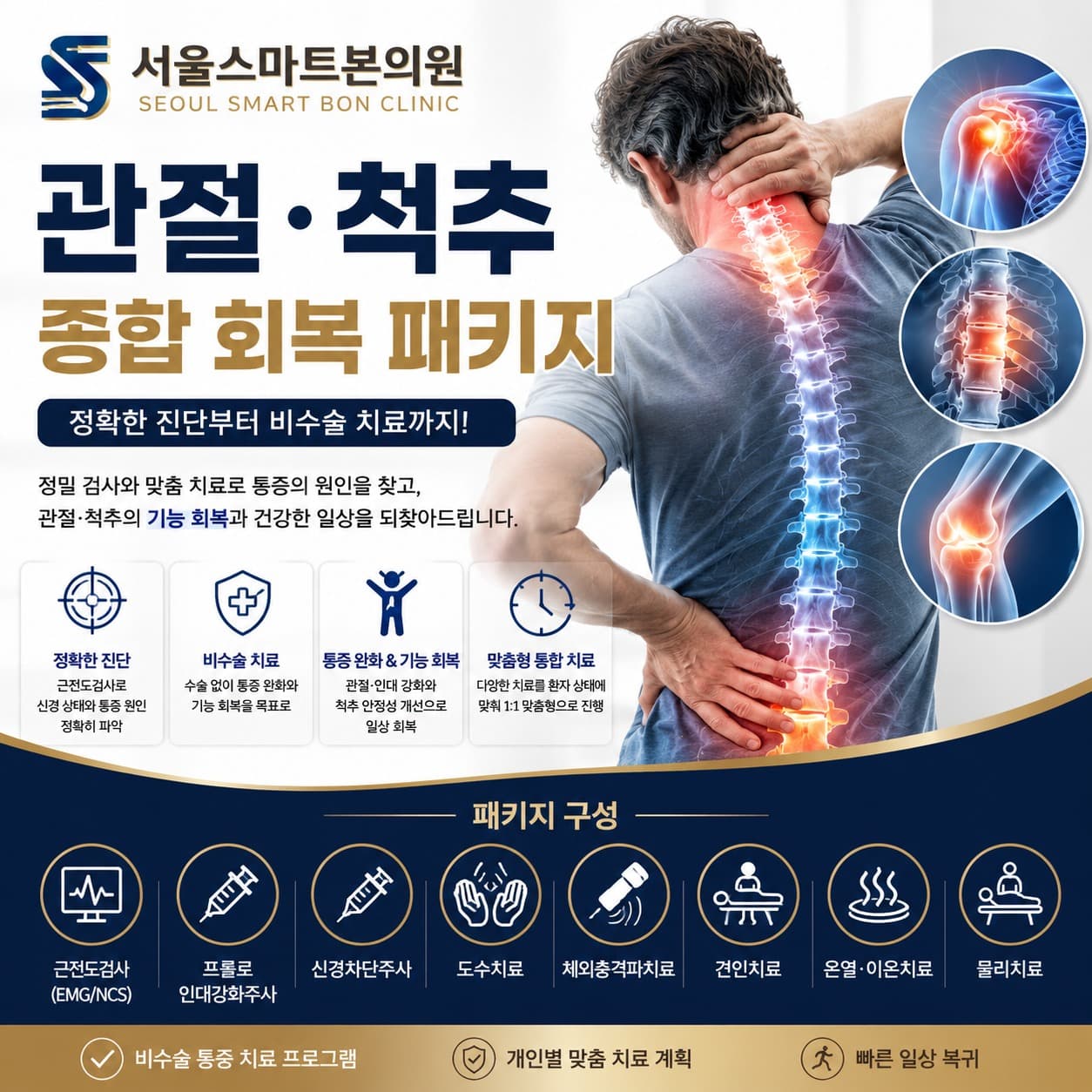 척추·관절 비수술 통증관리 패키지