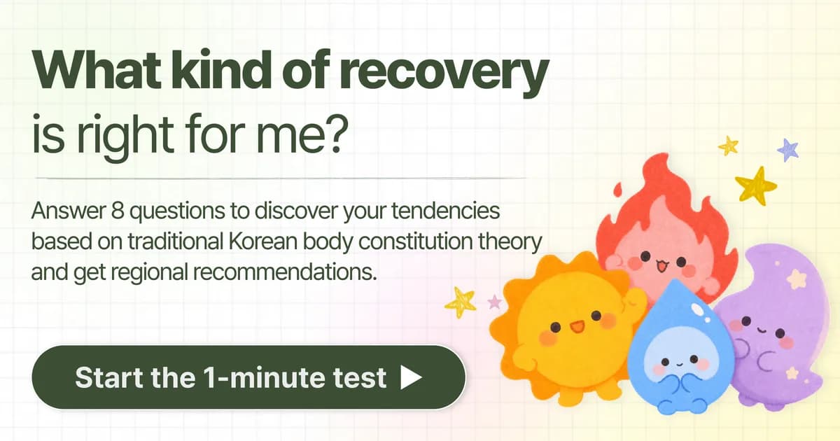 What kind of recovery is right for me? 1-minute constitution test