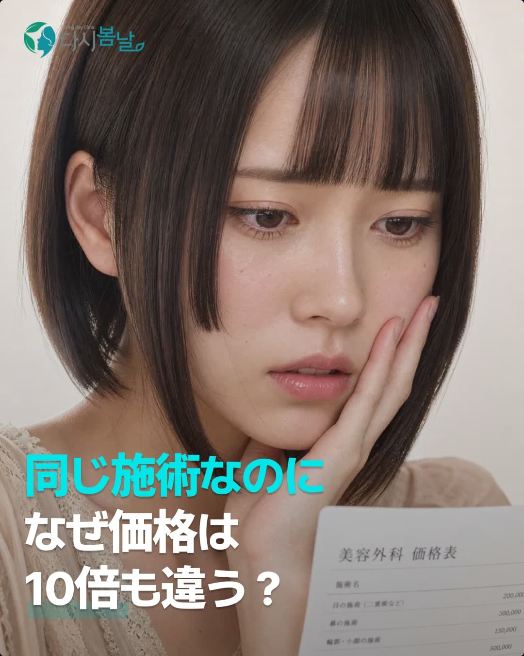 同じ施術なのに、なぜ価格が10倍も違うのか