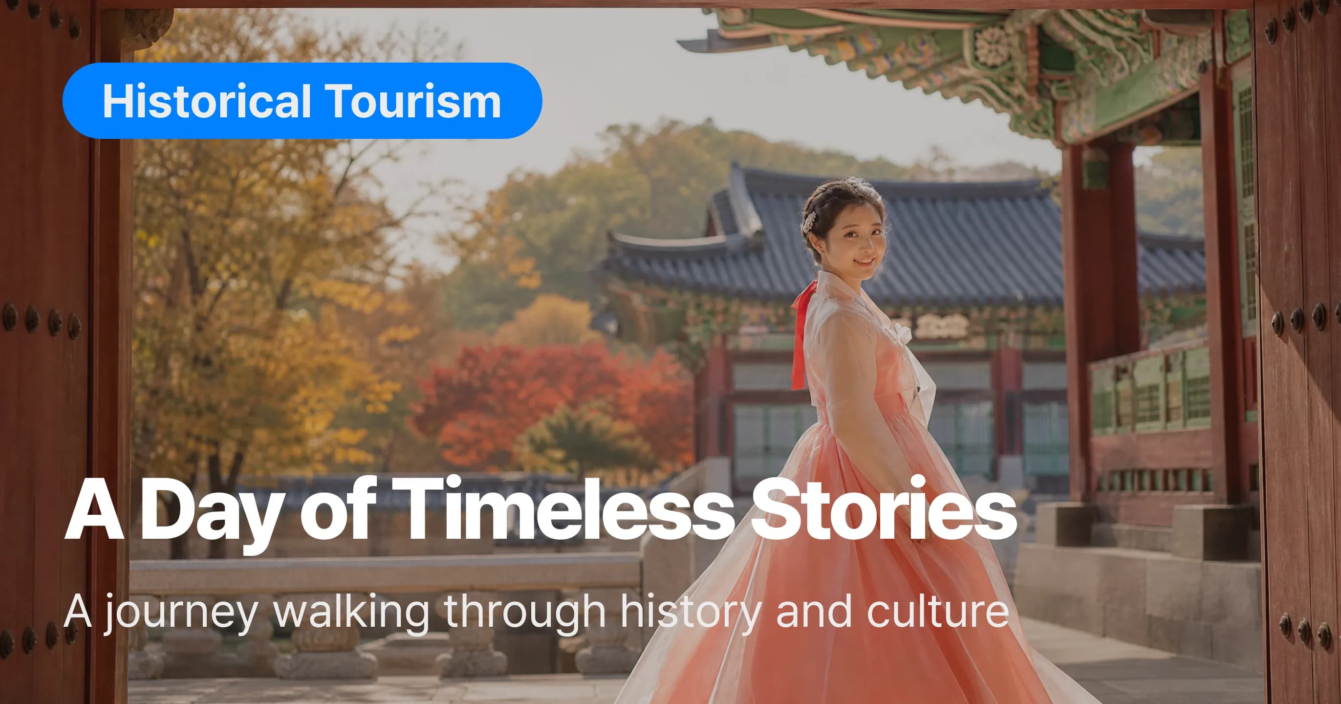 Historical tourism collection banner