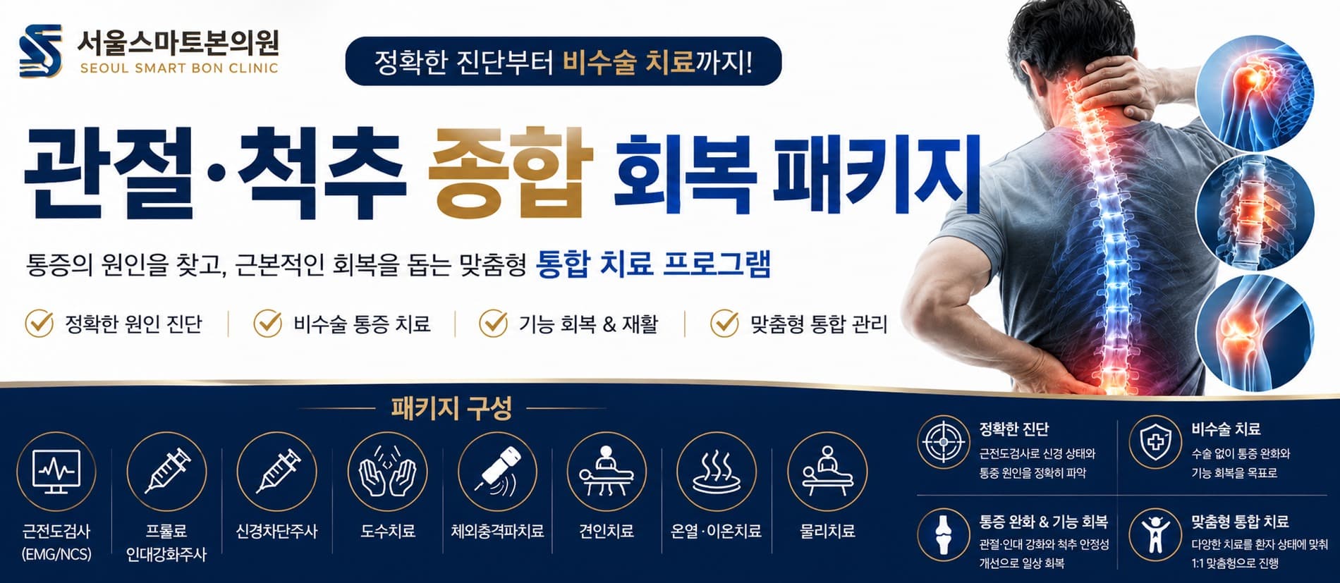 척추·관절 비수술 통증관리 패키지
